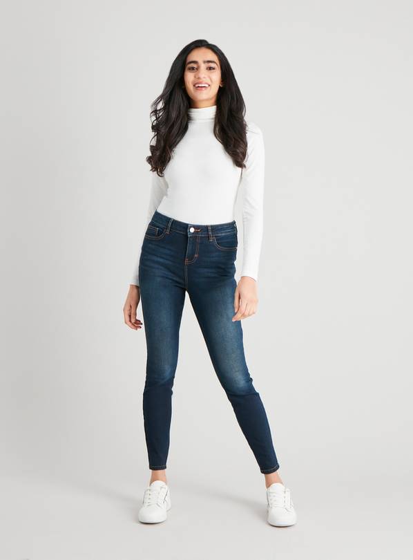 Dark Denim Regular Fit Skinny Jeans - 8S